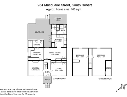 284 Macquarie Street, South Hobart, Hobart, 3 habitaciones, 2 baños, House