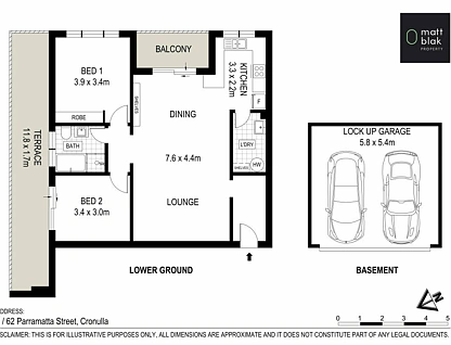 3/62-70 Parramatta Street, Cronulla, Sutherland Shire, 2 कमरे, 1 बाथरूम, Apartment