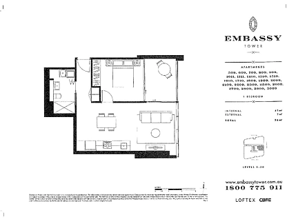 1809/1 Marshall Avenue, St Leonards, Lower North Shore, 1房, 1浴, Apartment