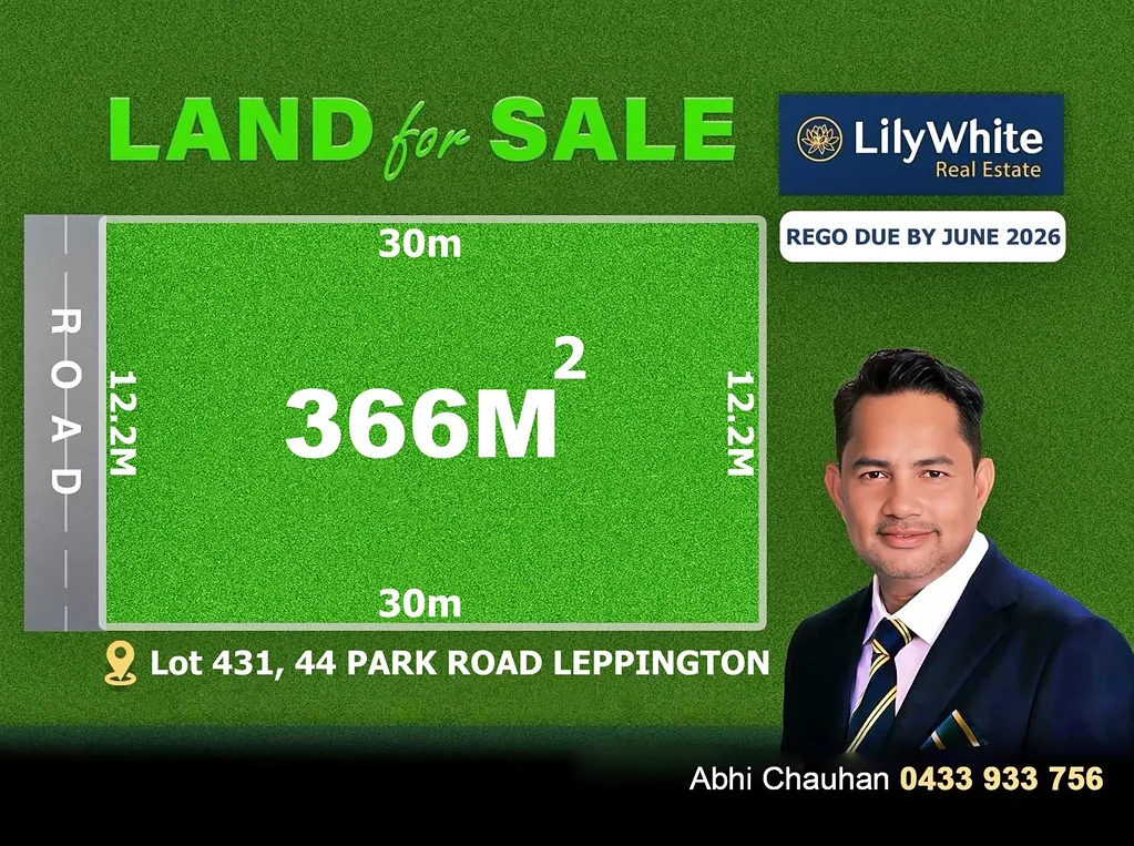 Leppington 绝佳位置 12.5米临街宽 366m2地块 蓬勃社区中心 未来发展潜力 Opportunity to Secure Your Land | Registration March-2026