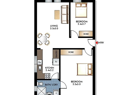 7/95 Ebley Street, Bondi Junction, Eastern Suburbs, 2 Bedrooms, 1 Bathrooms, Apartment