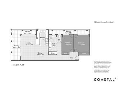 6/4 Elizabeth Avenue, Broadbeach, QLD 4218, 2 Bedrooms, 1 Bathrooms, Apartment