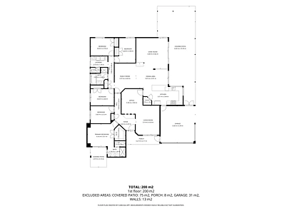 फ्लोर प्लान - 14 Cassidy Place, Murdoch, WA 6150