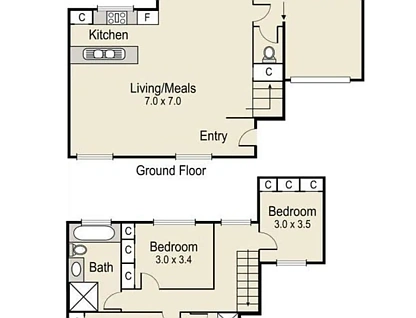 2/21 Mahon Avenue, Altona North, South West Melbourne, 3 Kuwarto, 2 Banyo, Townhouse