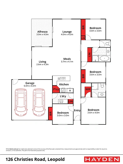126 Christies Road, Leopold, VIC 3224, 4 Bedrooms, 2 Bathrooms, House
