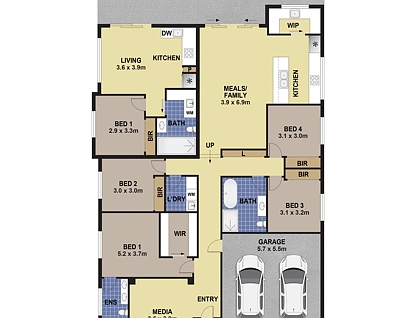 1 &amp; 1a Rainbird Street, Menangle Park, Macarthur Region, 5 غرف, 3 حمامات, House