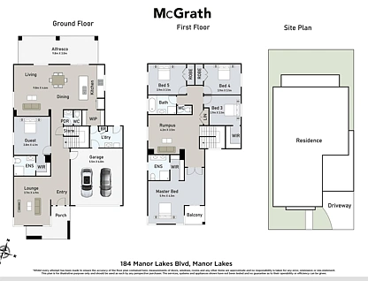 184 Manor Lakes Boulevard, Manor Lakes, South West Melbourne, 5房, 3浴, House