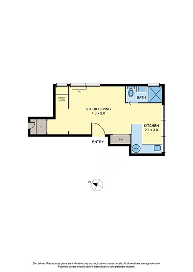 9/831 Park Street, Brunswick, VIC 3056, 1 habitaciones, 1 baños, Studio
