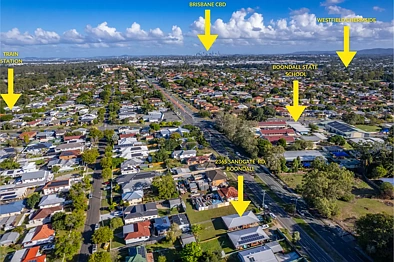 Boondall 3房 Sandgate Road优越位置 506㎡全围栏地 步行4分钟达学校 两房带空调 宽敞厨房 双起居区 双遮蔽户外 车库带内部通道 Location Meets Everyday Ease