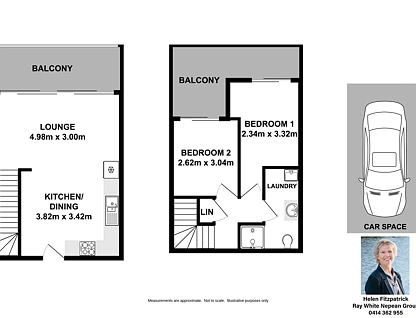 30/282-284 High Street, Penrith, Outer Western Sydney, 2 ਕਮਰੇ, 1 ਬਾਥਰੂਮ, Apartment