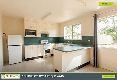 2 Purvis Court, Dysart, QLD 4745, 4 Bedrooms, 1 Bathrooms, House