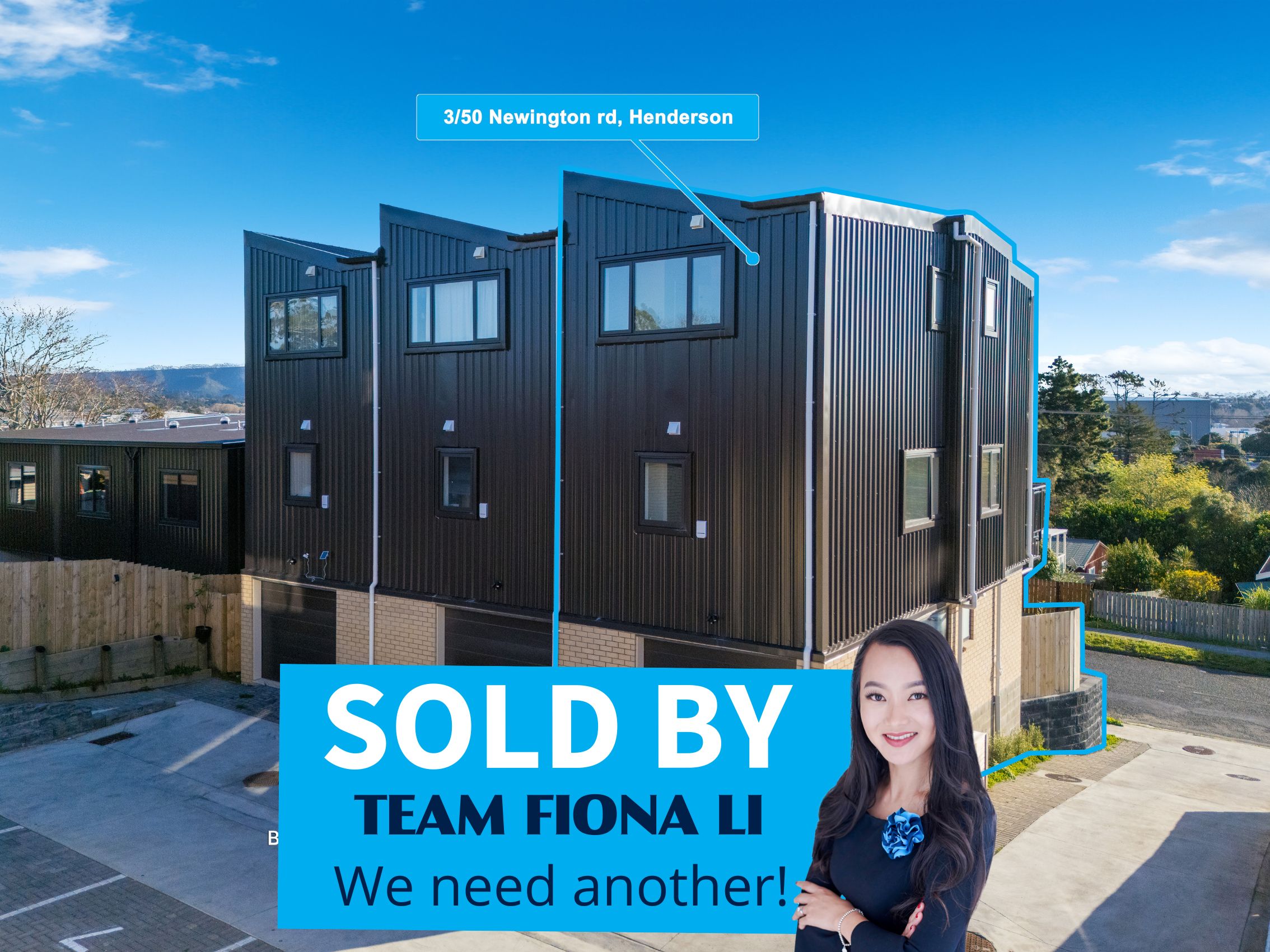 3/50 Newington Road, Henderson, Auckland - Waitakere, 3 phòng ngủ, 0 phòng tắm, Townhouse