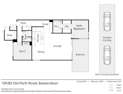109/85 Old Perth Road, Bassendean, North East Perth, 2 Schlafzimmer, 2 Badezimmer, Apartment