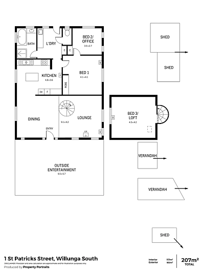 户型图 - 1 ST Patricks, Willunga South, SA 5172