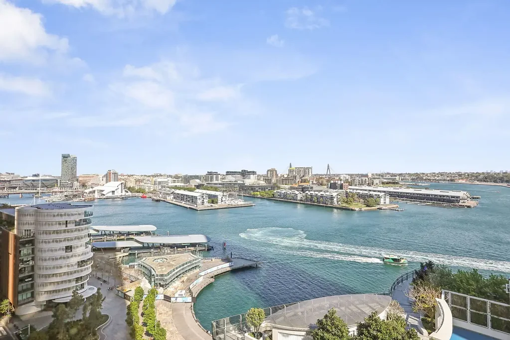 Exquisite brand new unfurnished one bedroom plus study apartment with iconic water views