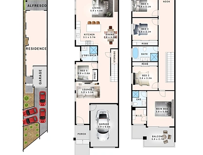 957 Henry Lawson Drive, Padstow Heights, South Western Suburbs, 5 habitaciones, 3 baños, Apartment