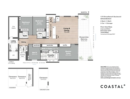 1/19 Broadbeach Boulevard, Broadbeach, Gold Coast, 4 침실, 3 욕실, Apartment