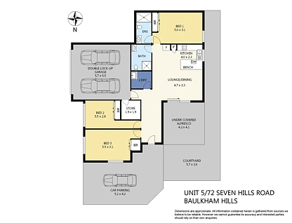 5/72-74 Seven Hills Rd, Baulkham Hills, The Hills, 3 غرف, 2 حمامات, House