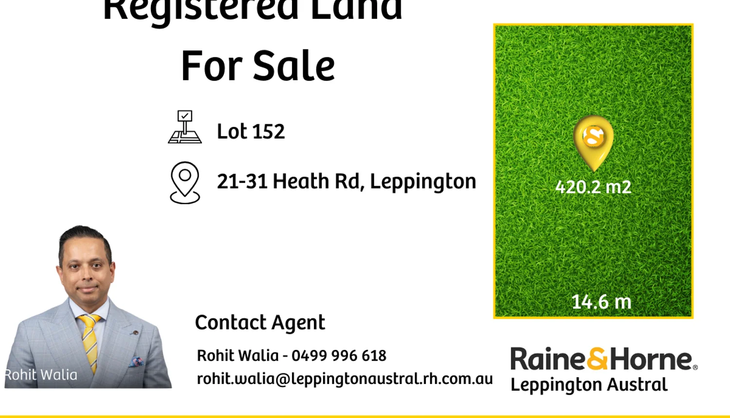 LOT 152/21-31 Heath Road, Leppington, South Western Suburbs, 0 ห้องนอน, 0 ห้องน้ำ, Section