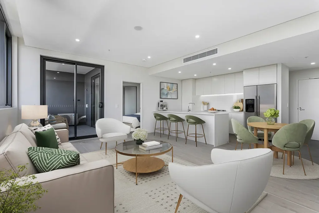 Luxury residences above the stunning greens