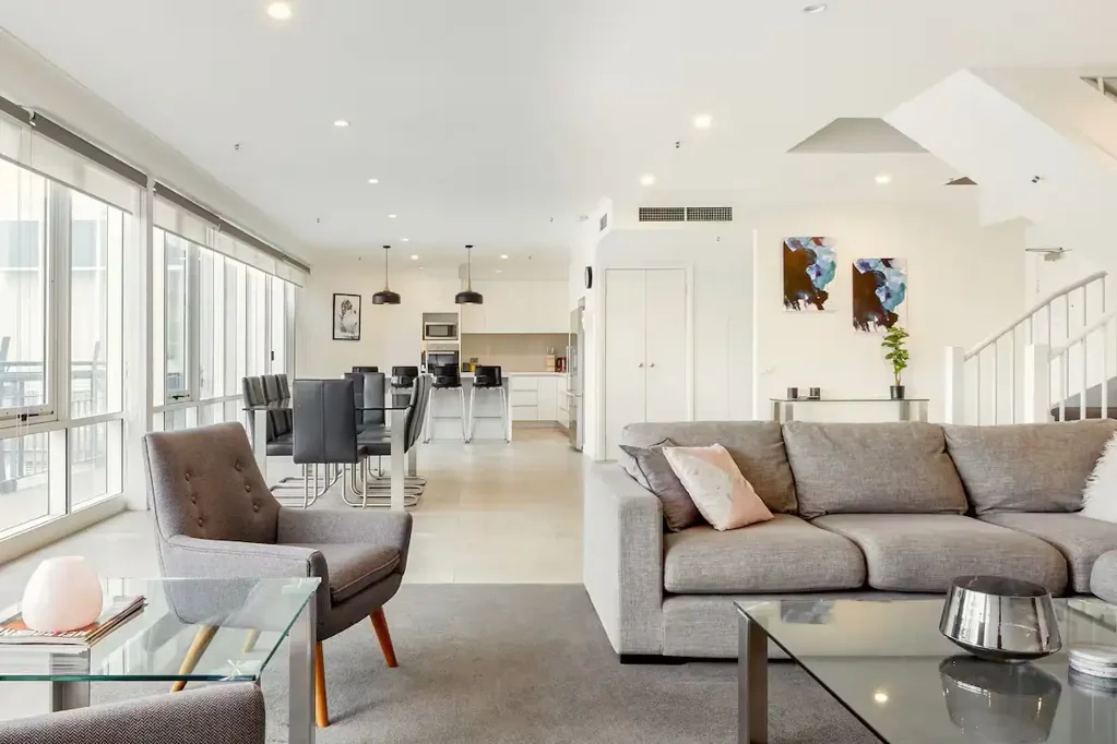 Split-Level Penthouse with City Views
