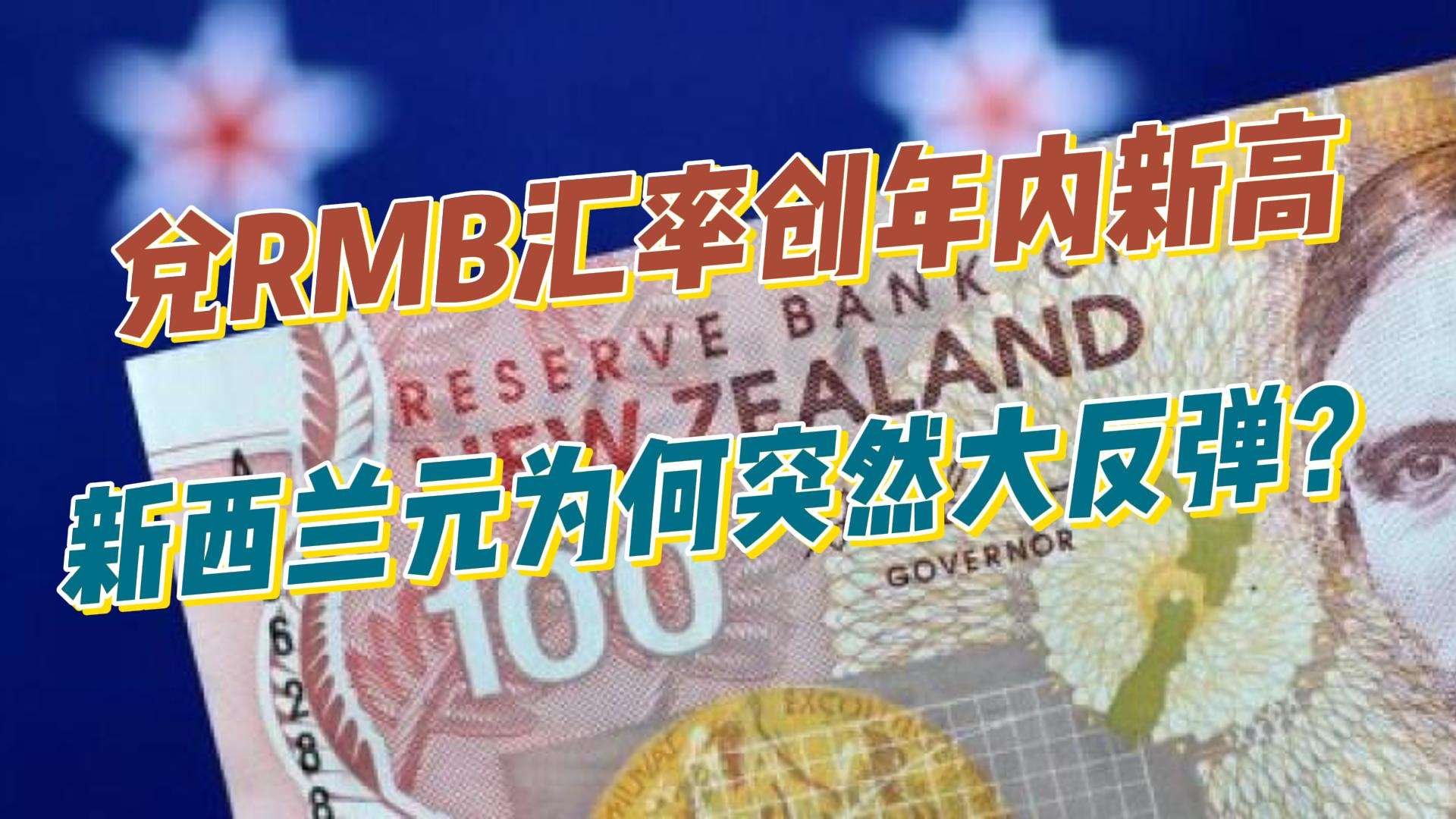 兑人民币汇率创年内新高，新西兰元为何突然大涨？ 后花园专业房产财经新闻