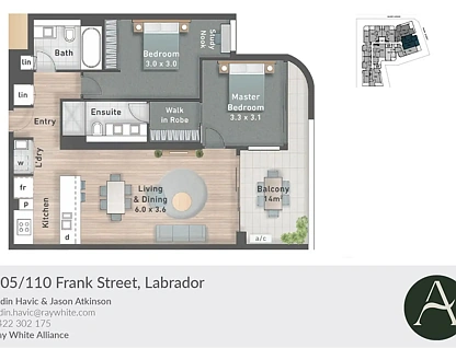 505/110 Frank Street, Labrador, Gold Coast, 2 Bedrooms, 2 Bathrooms, Apartment
