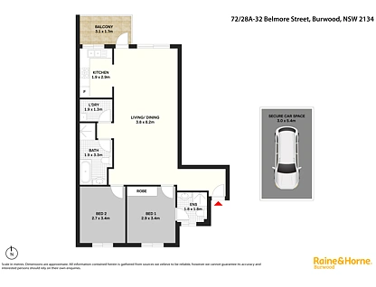 72/28A-32 Belmore Street, Burwood, Inner West, 2 Bedrooms, 2 Bathrooms, Apartment