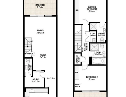 214C/27-29 George Street, North Strathfield, Inner West, 2房, 2浴, Apartment