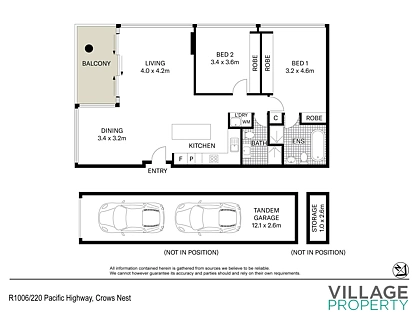 1006/220 Pacific Highway, Crows Nest, Lower North Shore, 2 Bedrooms, 2 Bathrooms, Apartment