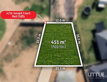 LOT 4/16 Joseph Court, Red Cliffs, VIC 3496, 0部屋, 0バスルーム, Section