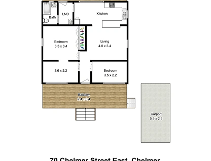 70 Chelmer Street East, Chelmer, Brisbane Western Region, 1房, 1浴, House