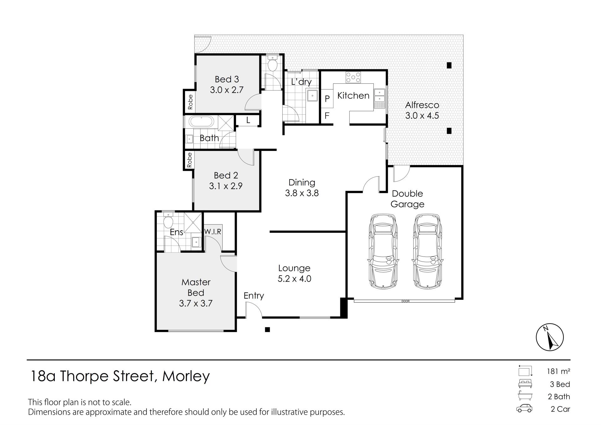 18A THORPE ST, MORLEY WA 6062, 0部屋, 0バスルーム, House