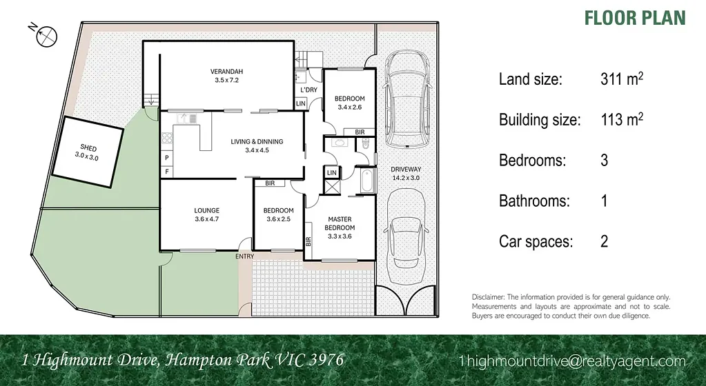 Hampton Park 3Zimmer Corner Block Convenience in a Prime Hampton Park Location