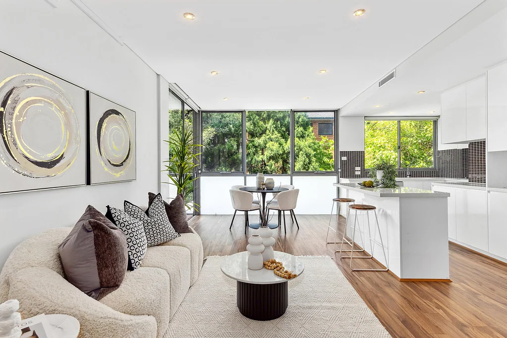 Sophisticated Style Meets Extraordinary Scale with this 1 Bedroom Apartment
