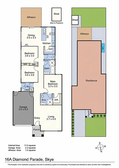 16A Diamond Parade, Skye, VIC 3977, 3 Bedrooms, 2 Bathrooms, House