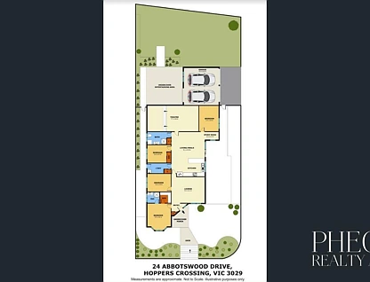24 Abbotswood Drive, Hoppers Crossing, South West Melbourne, 4房, 2浴, House