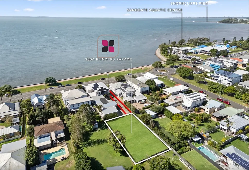 Sandgate Exclusive land offering. Private setting. Waterfront lifestyle