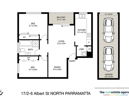 17/2 Albert Street, North Parramatta, Parramatta (Northwest suburbs), 2 कमरे, 1 बाथरूम, Apartment