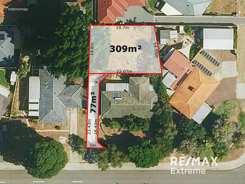 Forrestfield VACANT LAND  REAR EARTH  309sqm with Private access ready to build