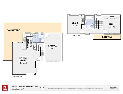 3/18 Elliotts Road, Fairy Meadow, NSW 2519, 2 Schlafzimmer, 1 Badezimmer, Townhouse