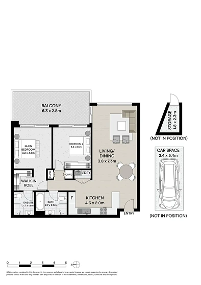 20/5-9 Waitara Avenue, Waitara, NSW 2077, 2房, 2浴, Unit