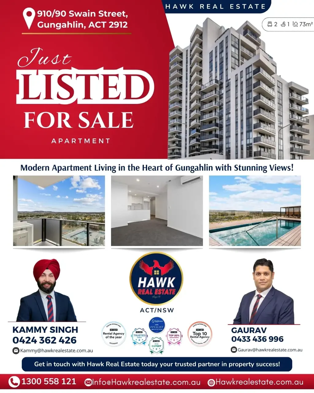 Gungahlin 2房  Stunning Apartment Living in the Heart of Gungahlin – Views, Lifestyle & Convenience