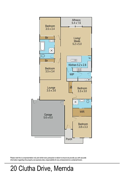 20 Clutha Drive, Mernda, VIC 3754, 4 રૂમ, 2 બાથરૂમ, House