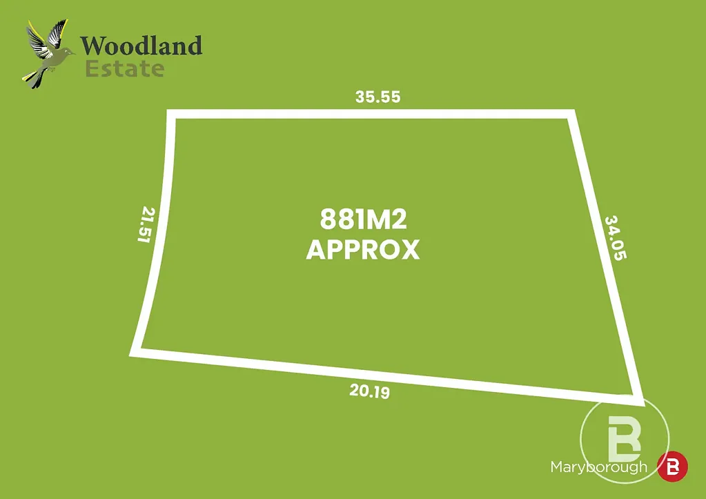 Maryborough LOT 18 - 881m2 - WOODLAND ESTATE - VACANT LAND - TITLED