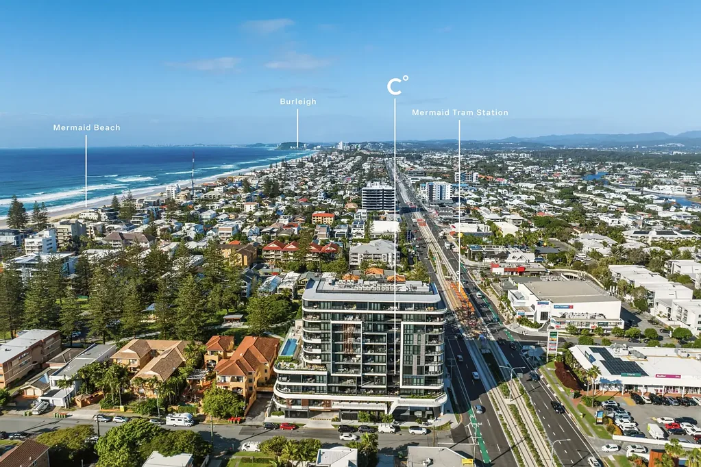 Mermaid Beach 2房  North-Facing Coastal Sophistication with Skyline Views