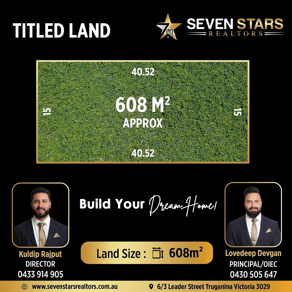 Brookfield Exceptional Opportunity to Build your Dream Home on Massive 608sqm North Facing land in the Heart of BROOKFIELD