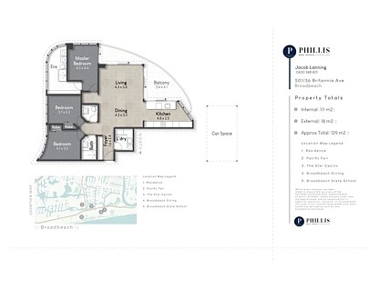 501/36 Britannia Avenue, Broadbeach, Gold Coast, 3部屋, 2バスルーム, Apartment