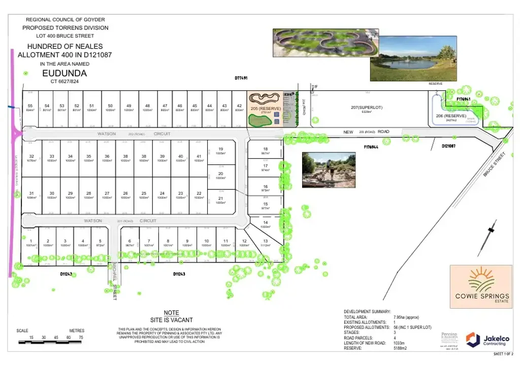 Eudunda Cowie Springs Estate - Development Approval Granted - Secure Your Block Today