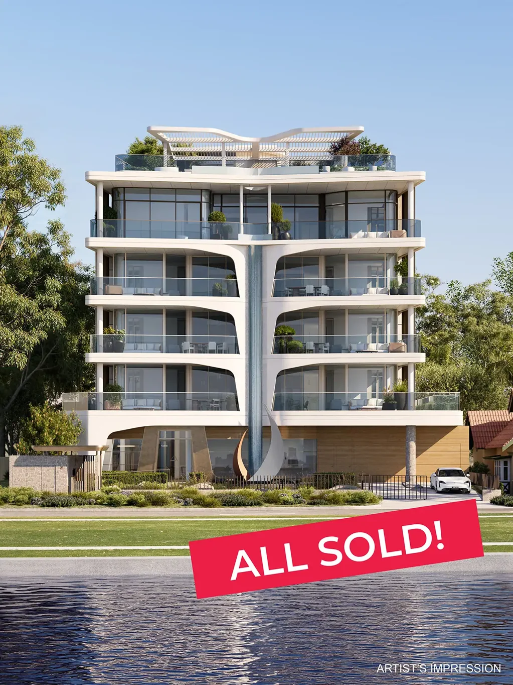 South Perth 4房  Waterfront Luxury - Front Row & Center - ALL SOLD!